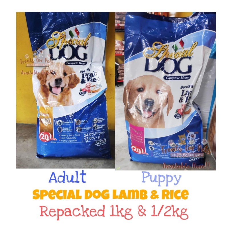 Special Dog Lamb & Rice 1kg & 1/2kg Repacked Adult & Puppy