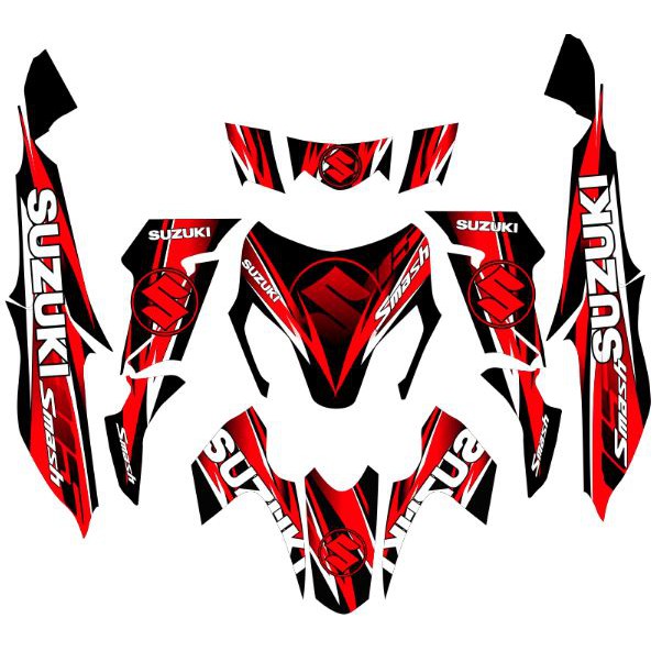 Decals, Sticker, Motorcycle Decals for Suzuki Smash 115,045,Smash 115