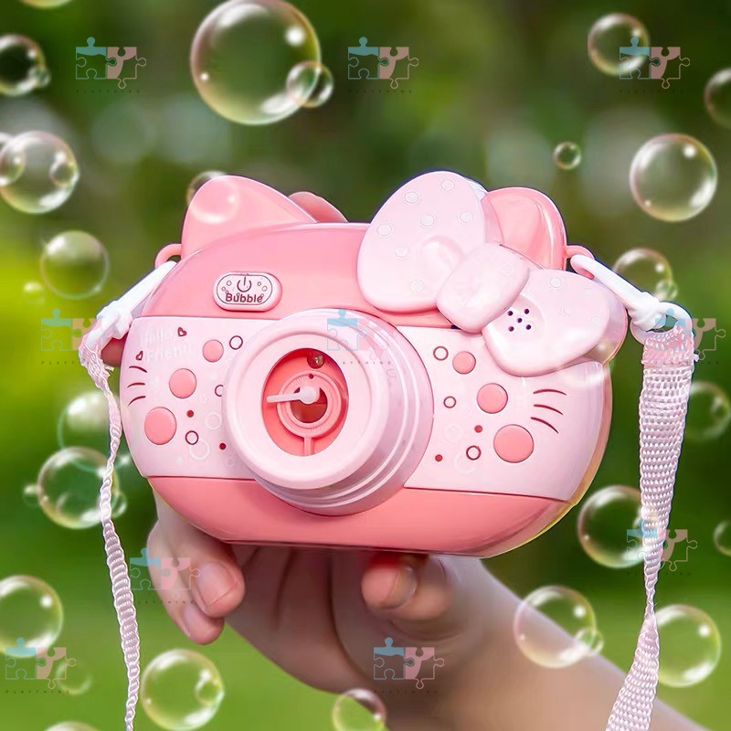 Hello Kitty Bubble Camera with Lights and Sounds Bubble Blower Maker