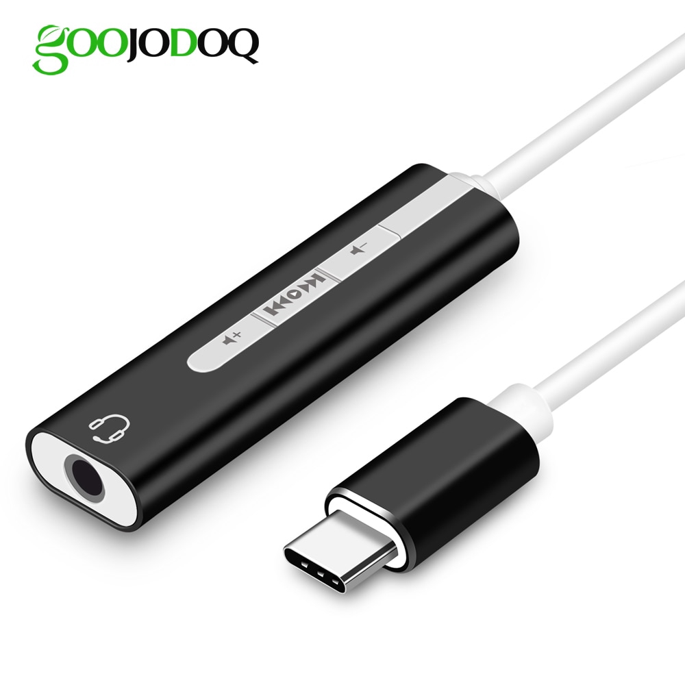 2 in 1 USB Type C 3.5 Jack Audio Earphone Microphone Cable