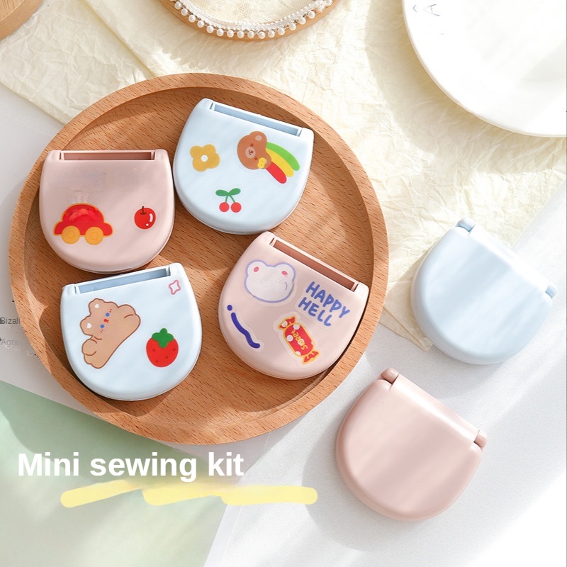 Portable Handmade Sewing Kit Tool Box Mini Household Set Free Super