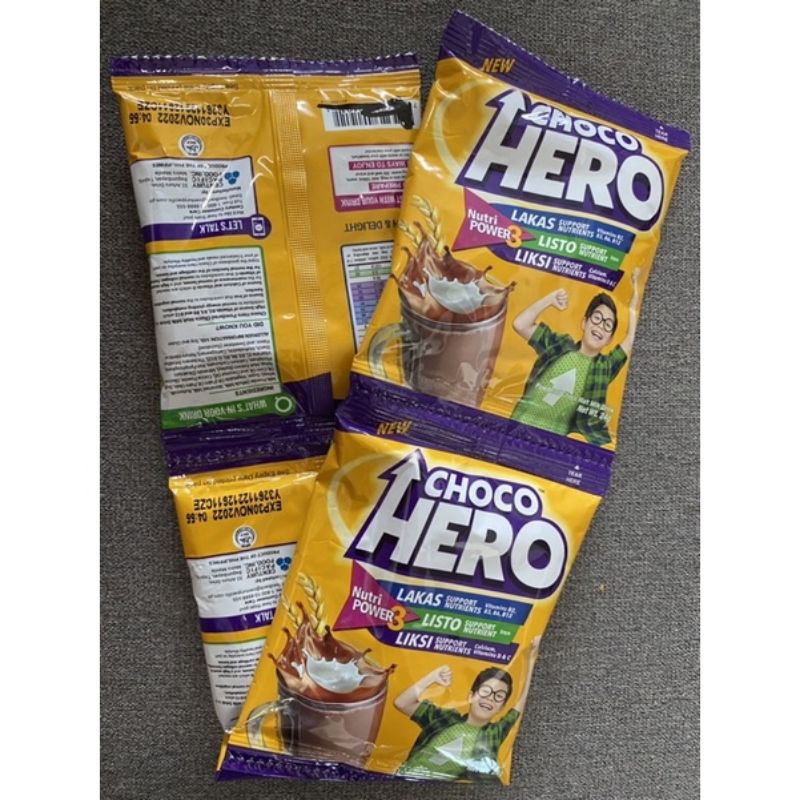 CHOCO HERO POWDERED CHOCO MALT MILK DRINK 24gx 4 packs Shopee Philippines