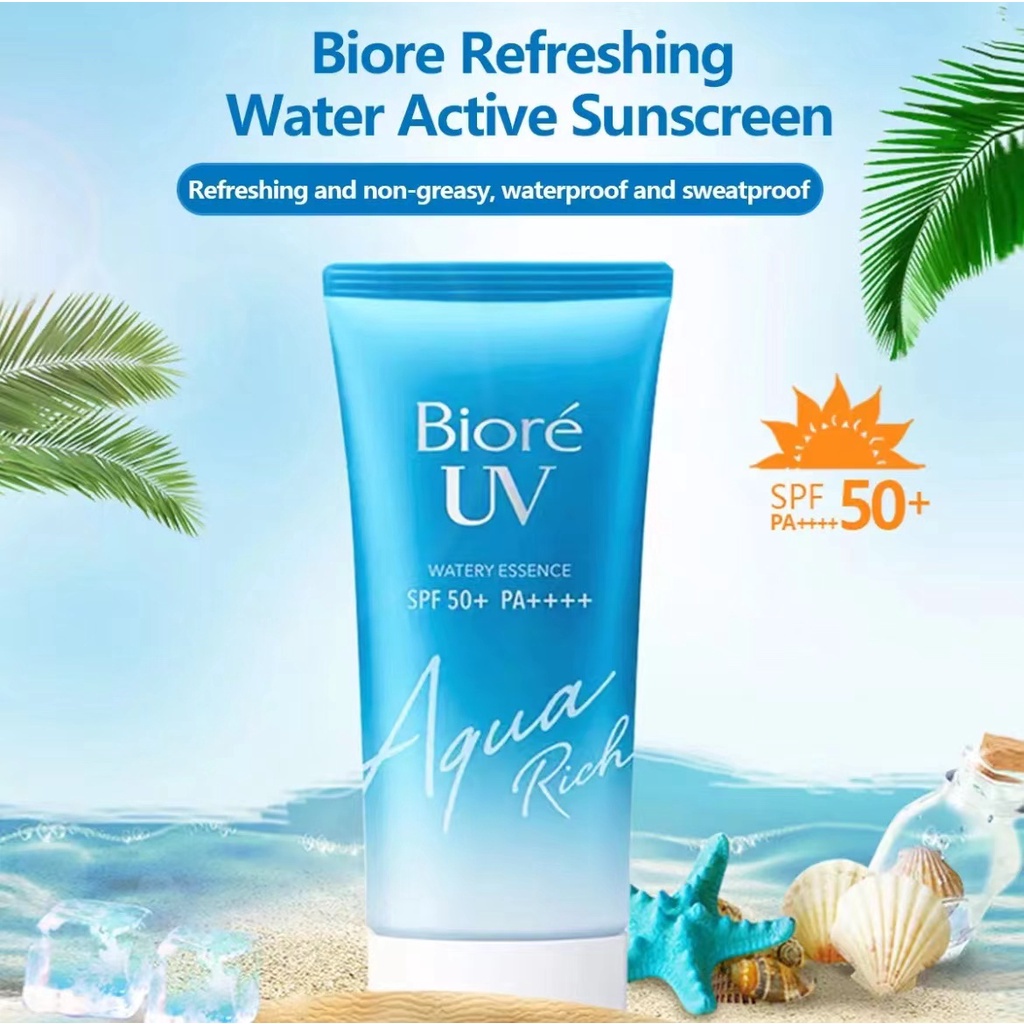 Biore uv sunscreen biore watery essence Face sunscreen Waterproof SPF