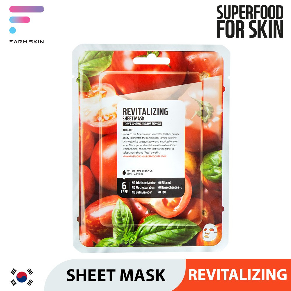 Farmskin SuperFood Salad For Skin Facial Sheet Mask Tomato