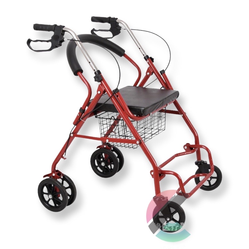 Rollator Walker With Wheels Seat Basket And Footrest Heavy Duty