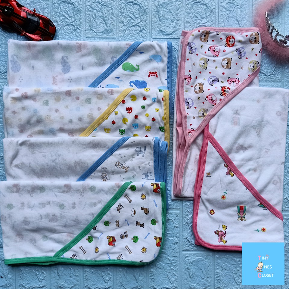 Receiving Blanket (Hooded Cotton) Shopee Philippines