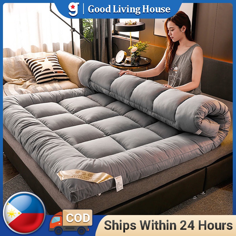 Ready Stock Foldable Matress Thicken 10cm Tatami Topper Mattress Single