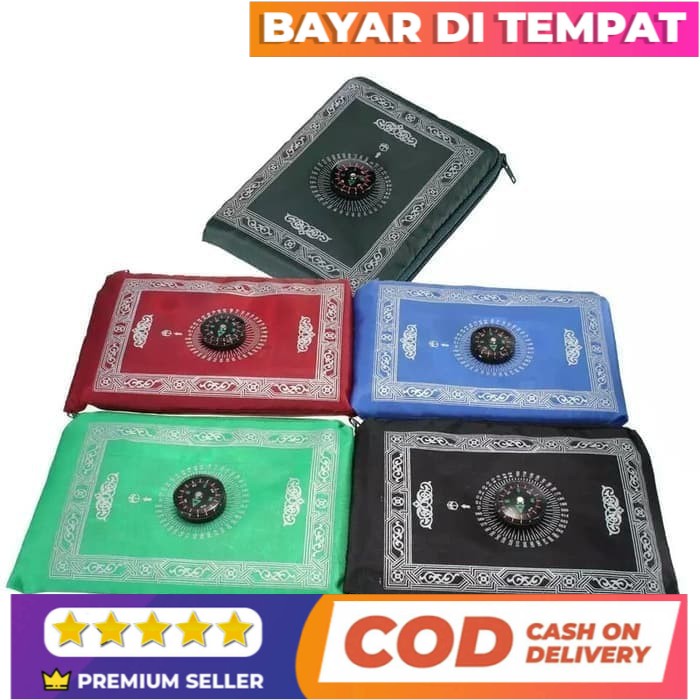 Folding Prayer Rug + Compass Kiblat A History Of Hajj Prayer Mat Souvenirs Shopee Philippines
