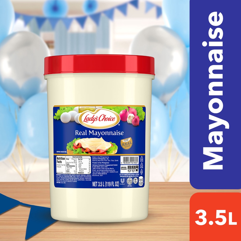 Lady's Choice Real Mayonnaise 3.5L Shopee Philippines