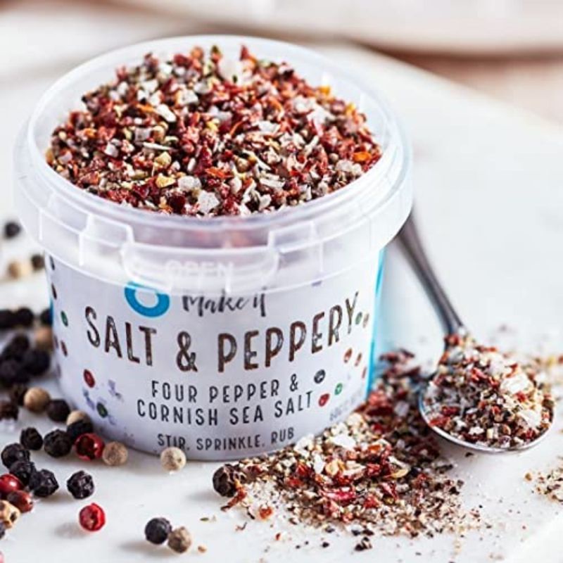Sea Salt And Pepper Pinch Salt 60G by cornish sea salt co. / garlicky