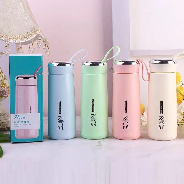 Shilily Nice Cup Glass Bottle Tumbler Creative Leakproof Water Cup