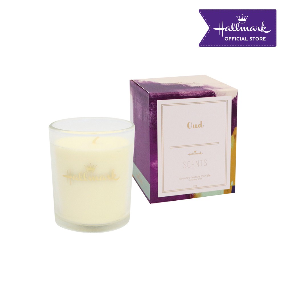 Hallmark Scented Votive Candle 160g (Oud) Shopee Philippines