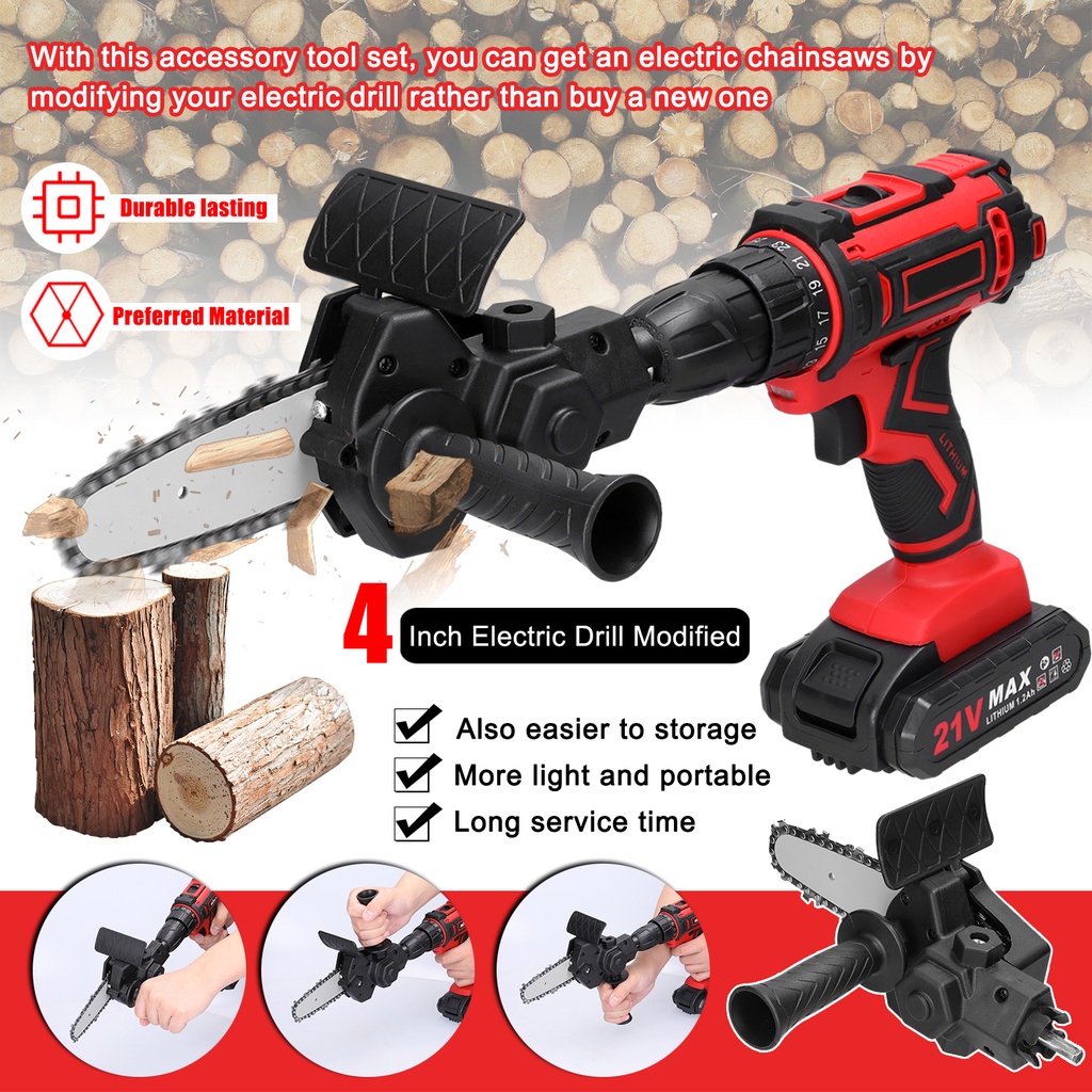 Hand drill chainsaw chainsaw changeover head Hand mini logging saw
