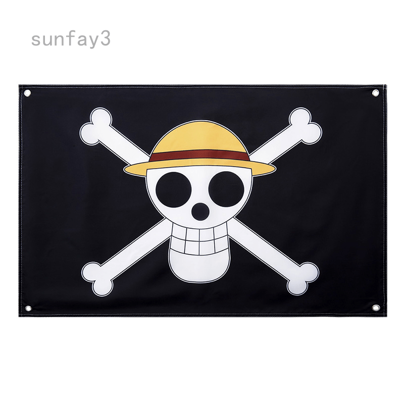 GE Animation GE6468 One Piece Luffy's Straw Hat Pirate Flag