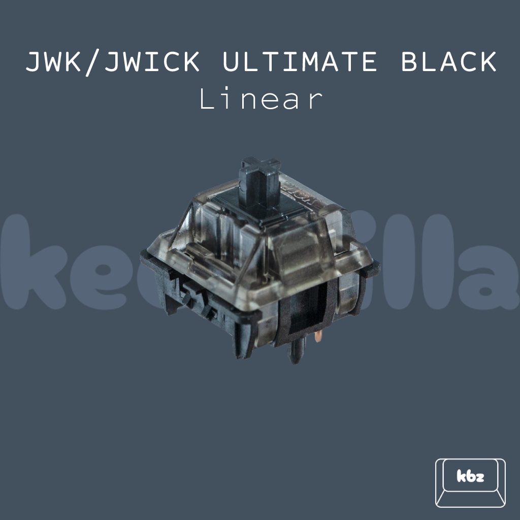 JWK/JWICK Ultimate Black Linear Switch Mechanical Keyboard Switch SMD