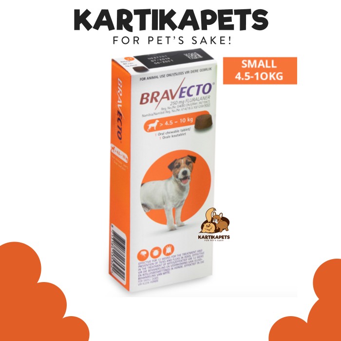 Bravecto SIZE S Drug Flea Dog 4.510 KG Shopee Philippines
