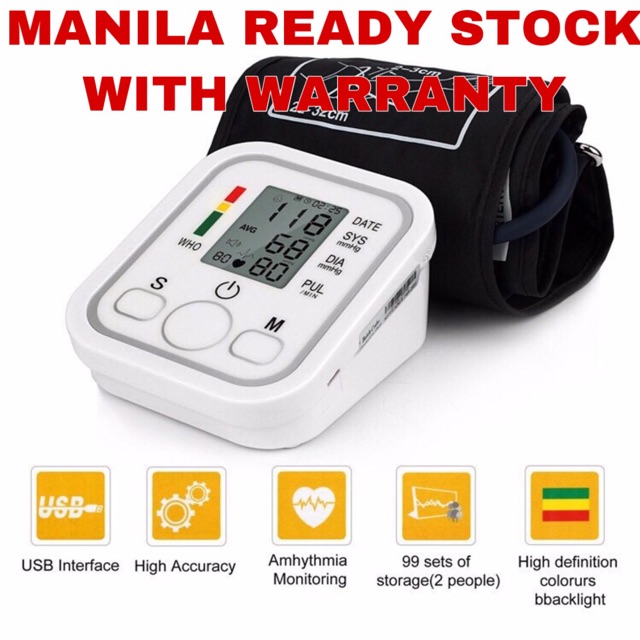Portable blood pressure monitor health care test kit