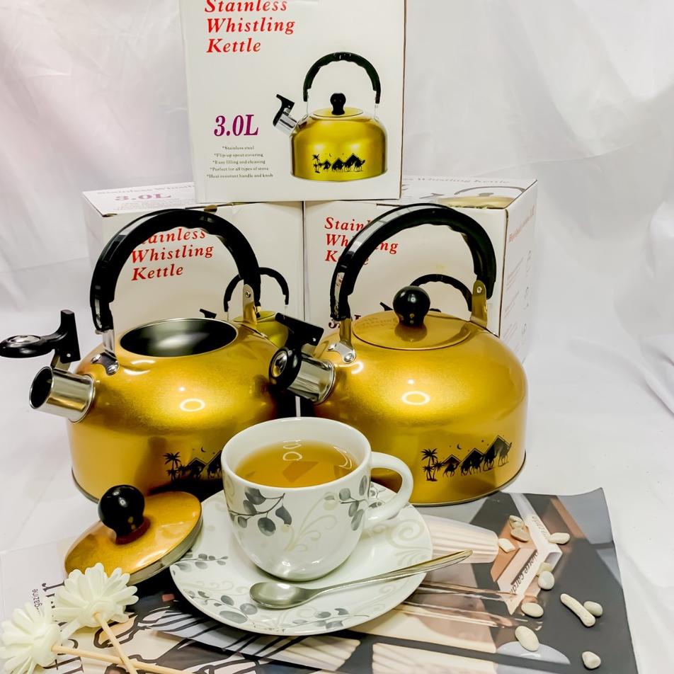 Super Purchase Arabic Gold Teapot / 3 Liters Siul Teapot / Sound Teapot