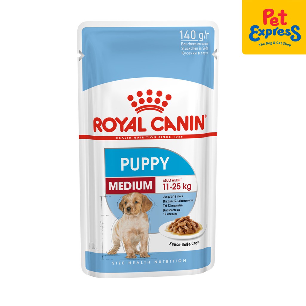 Royal Canin Size Health Nutrition Puppy Medium Wet Dog Food 140g (10