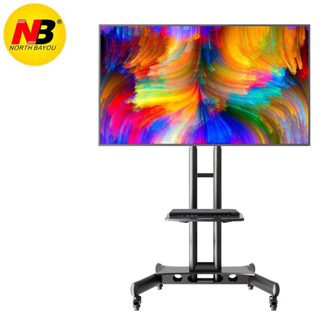 NORTH BAYOU 32"70" AVA1500601P MultiFunctional Mobile TV Cart UP TO
