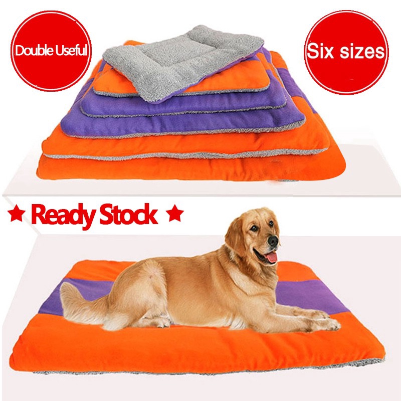 Pet Blanket Double Sided Available Dog Bed Large Blanket Soft Fleece Cat Kennel Warming Pet