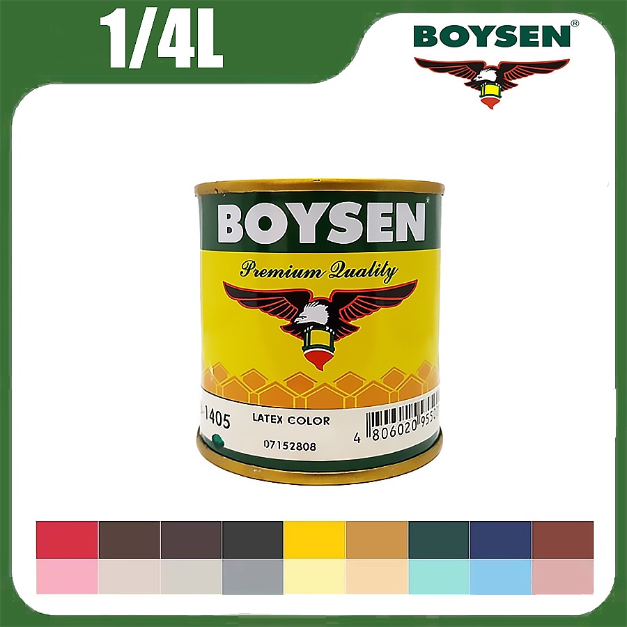 BOYSEN Original Latex Color 1/4L Waterproof color latex paint