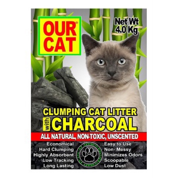 OUR CAT Clumping Cat Litter 12KG with CHARCOAL Shopee Philippines