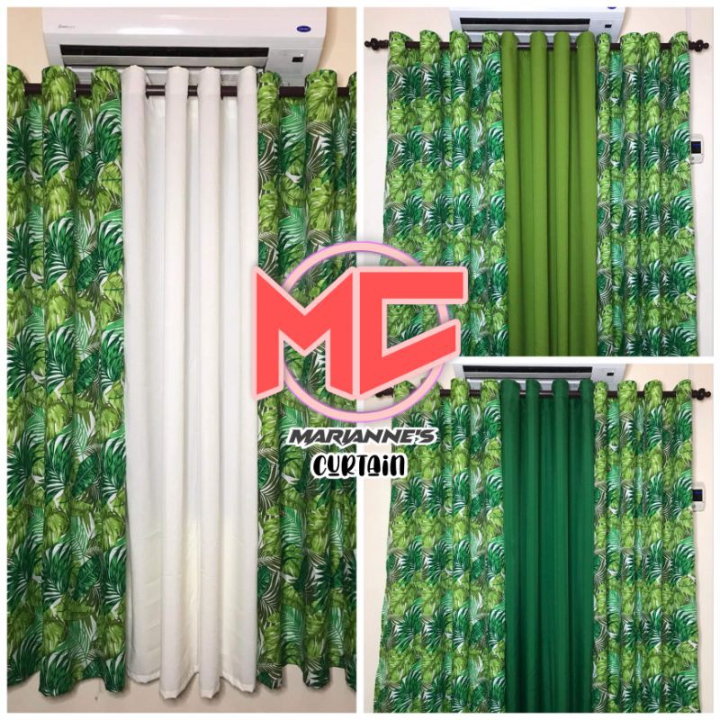 3 IN 1 SET Ring Curtains Hanaleigh Design 6ft Shopee Philippines