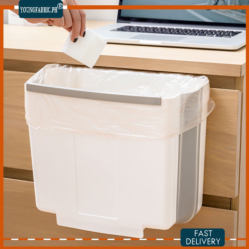 COD Folding Waste Bin Wall Mounted Bin Kitchen Door Hanging