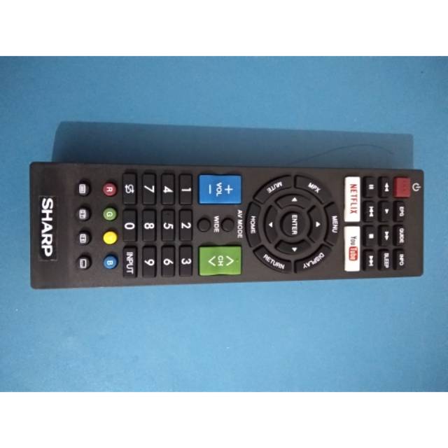 Black Remote TV LCD LED Sharp Aquos Netflix GB275WJSA for Replacement