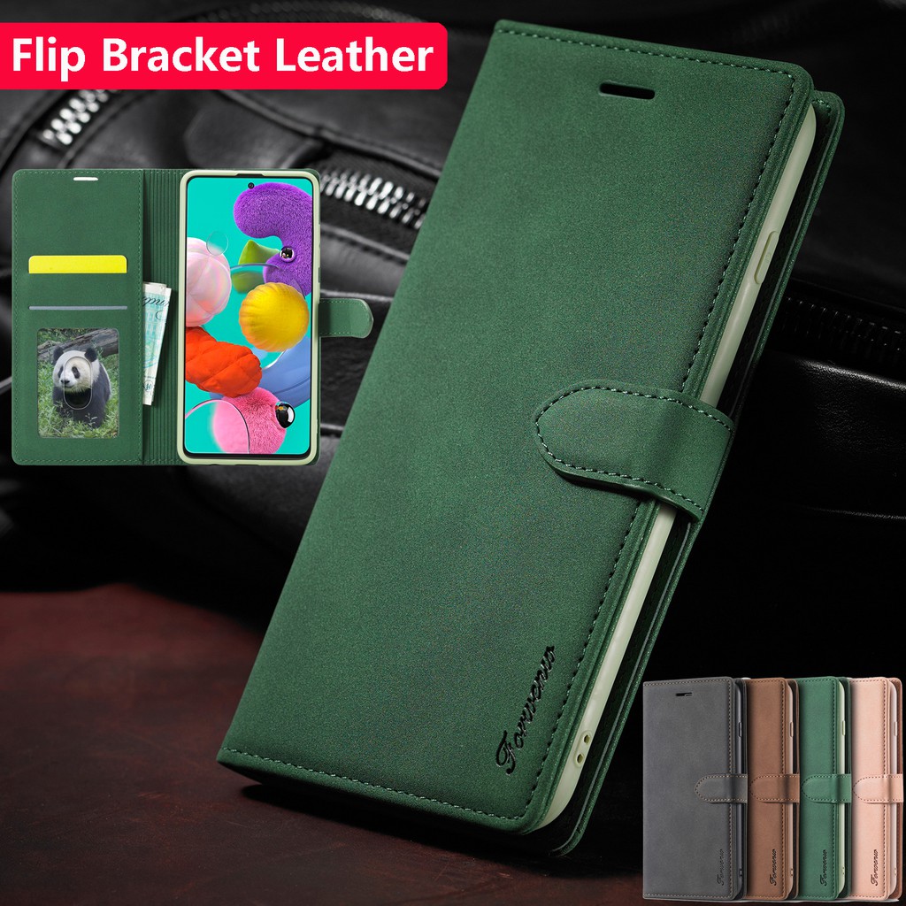 Samsung Galaxy A31 A21S A51 A71 A11 M11 A01 A21 Matte Leather Flip