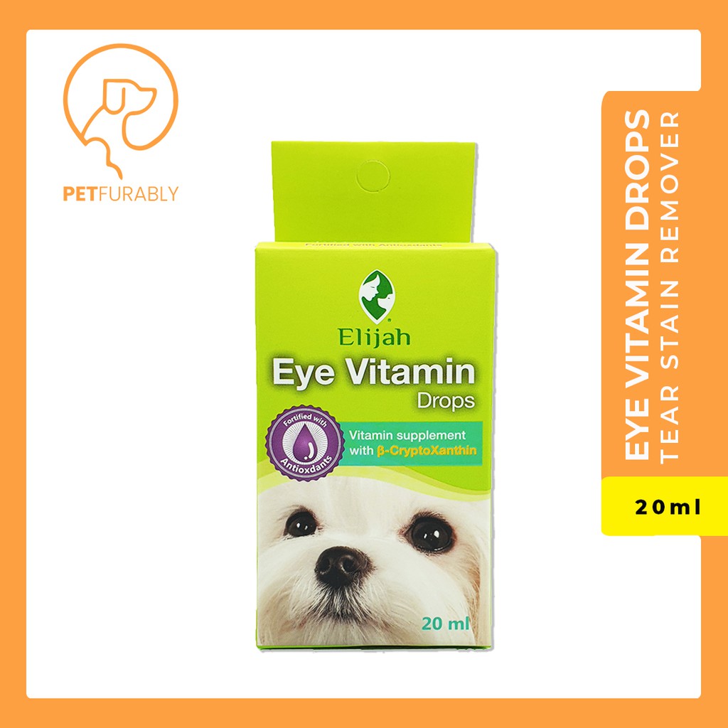 ELIJAH EYE VITAMIN drops tear stain remover for dogs and cats eye vita Shopee Philippines