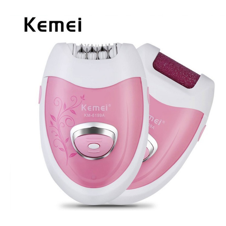 Kemei KM 6199A 2 in 1 Electric Epilator Hair Remover Rechargeable