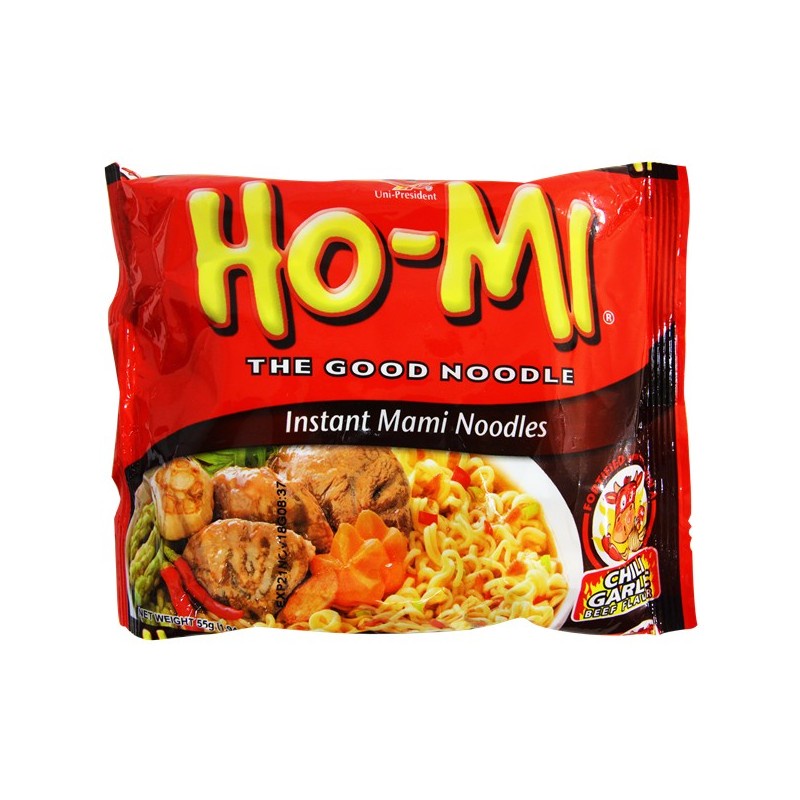 HOMI INSTANT MAMI NOODLES CHILI GARLIC BEEF FLAVOR 55G Shopee