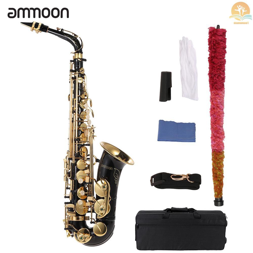 Ready Stock ammoon Eb Alto Saxophone Brass Lacquered Gold E Flat Sax