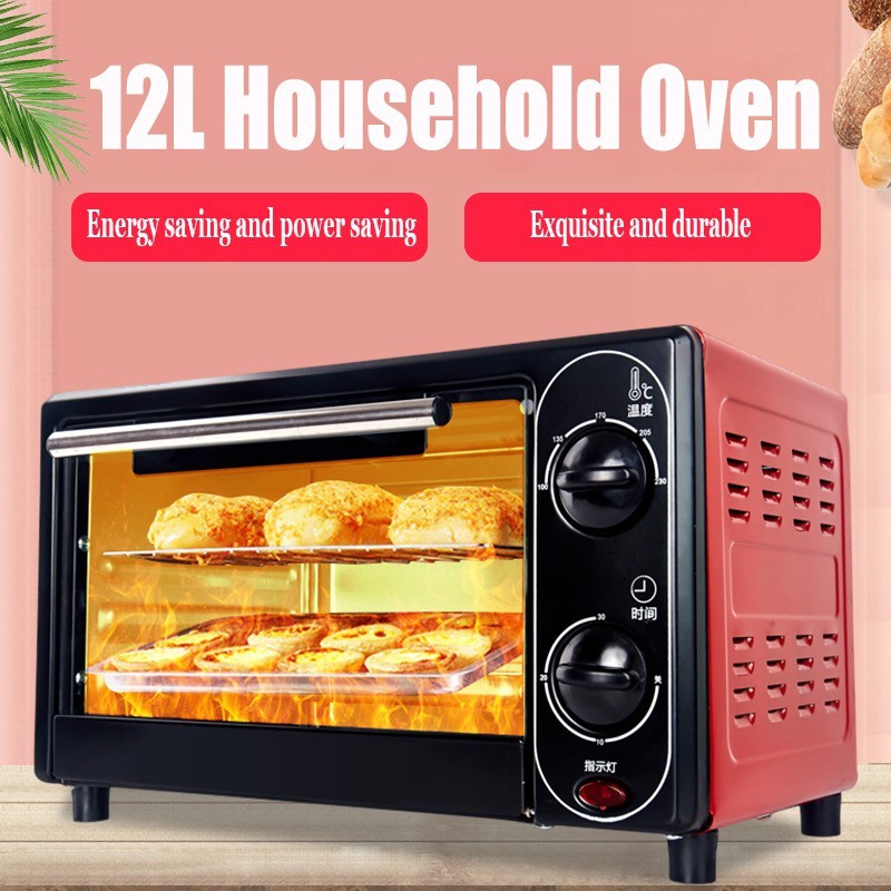 【CPPO】Electric Oven Multipurpose 12L 2 Layer Household Electric Oven