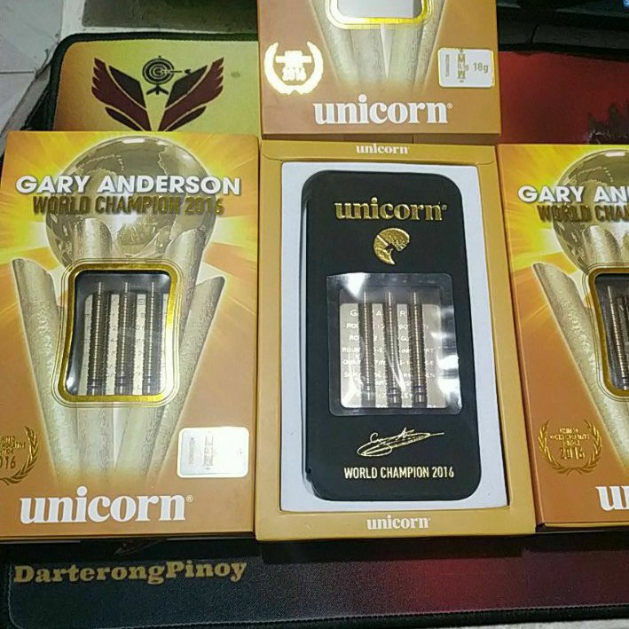 Unicorn Soft Tip Darts Gary Anderson 18G Gold Titanium Tungsten Dart - | Shopee Philippines