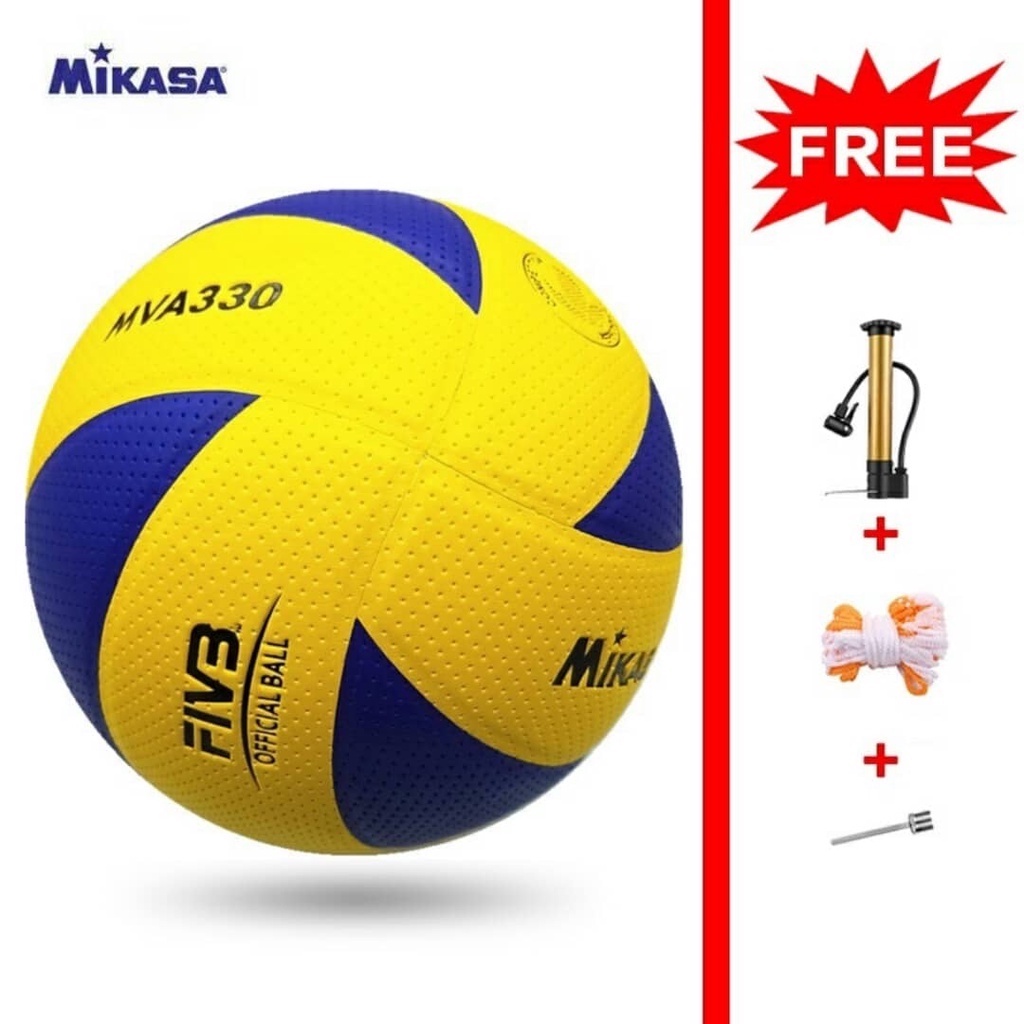 Mikasa volleyball MVA330 Size 5 Volleyball Ball With Pump