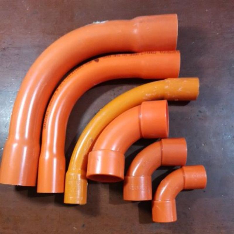 Per Pcs!!! Pvc orange long short elbow electrical for pipe junction box