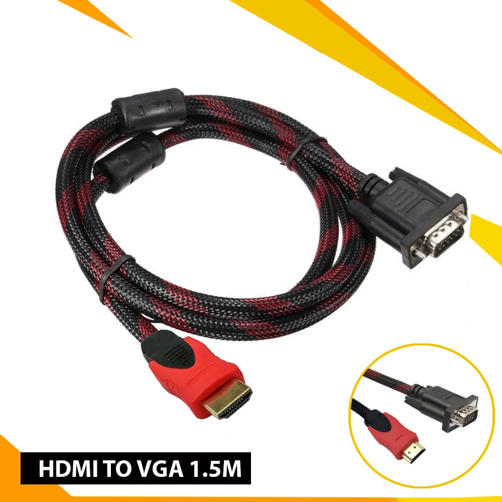 Home Plus More HDMI TO VGA Hdmi Compatible Adapter, Vga Connector