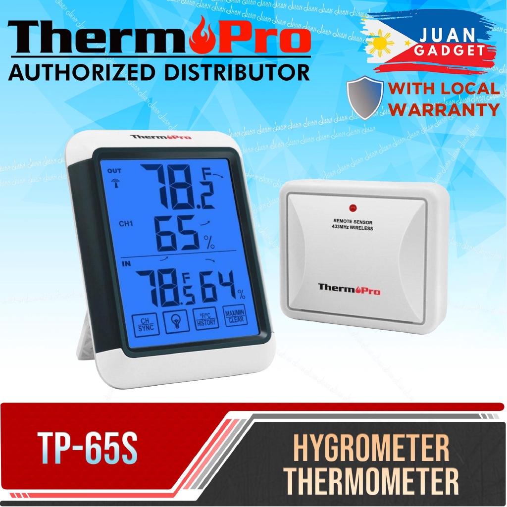 ThermoPro TP65S Digital Thermohygrometer Shopee Philippines