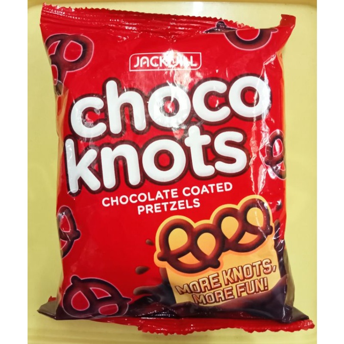 Choco knots 50g Chocolate Coated Pretzels Shopee Philippines