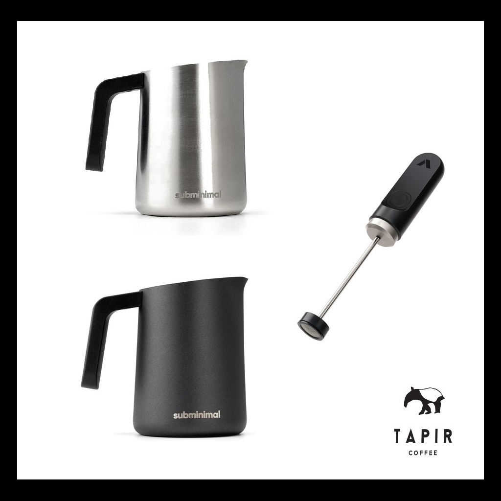 Latte Art Combo NanoFoamer Combo With FlowTip Milk Jug Milk Frother