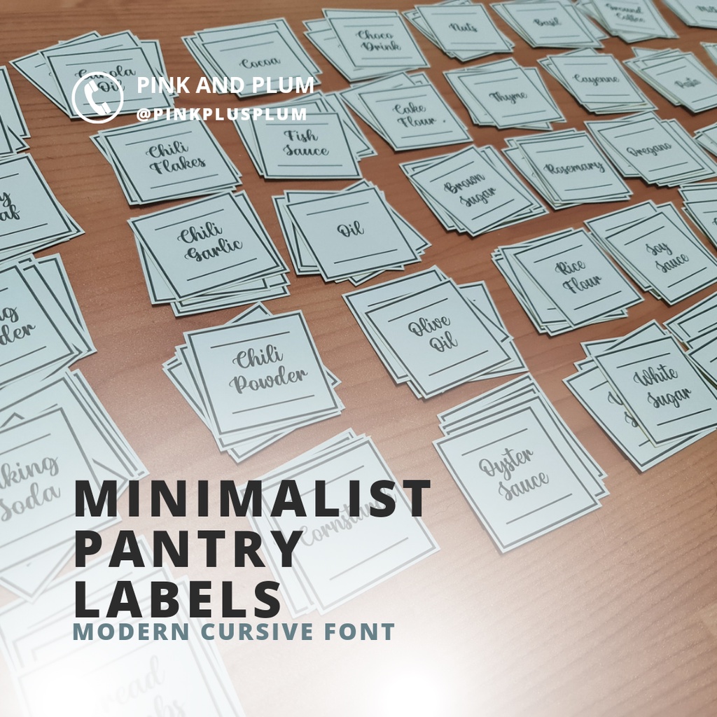 CHEAPEST Pantry Label Sticker Waterproof Stickers Minimalist Matte