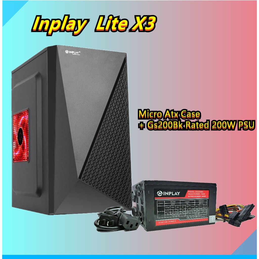 Inplay Lite X3 PC case with PSU Free PSU PSU 700WATTS GENERIC