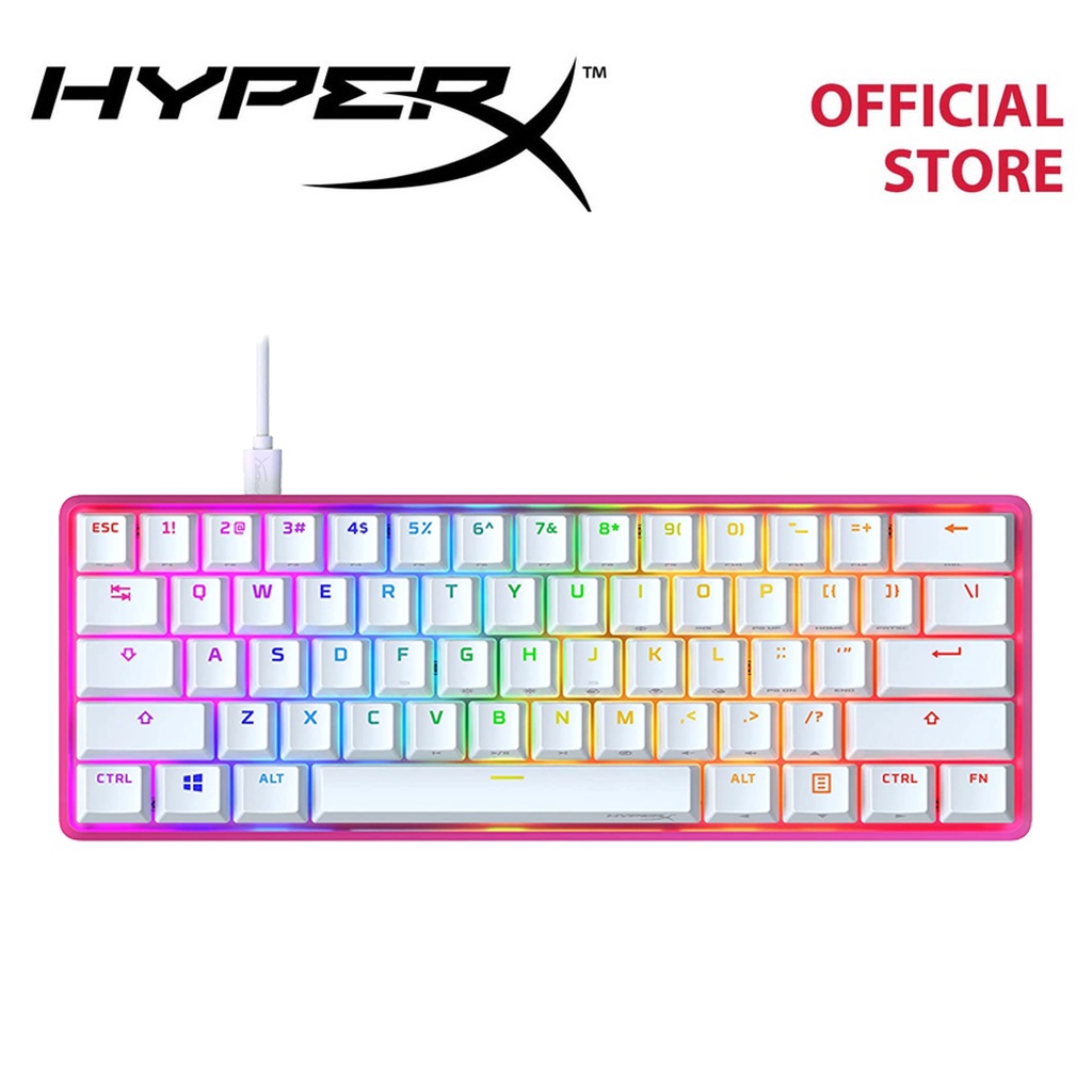 HyperX Alloy Origins 60 Wired RGB Pink Mechanical Gaming Keyboard HX