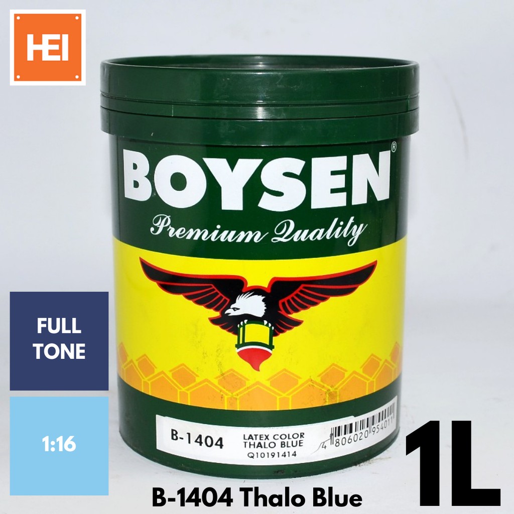 BOYSEN Latex Color 1Liter (Lamp Black, Thalo Green, Thalo Blue, Burnt