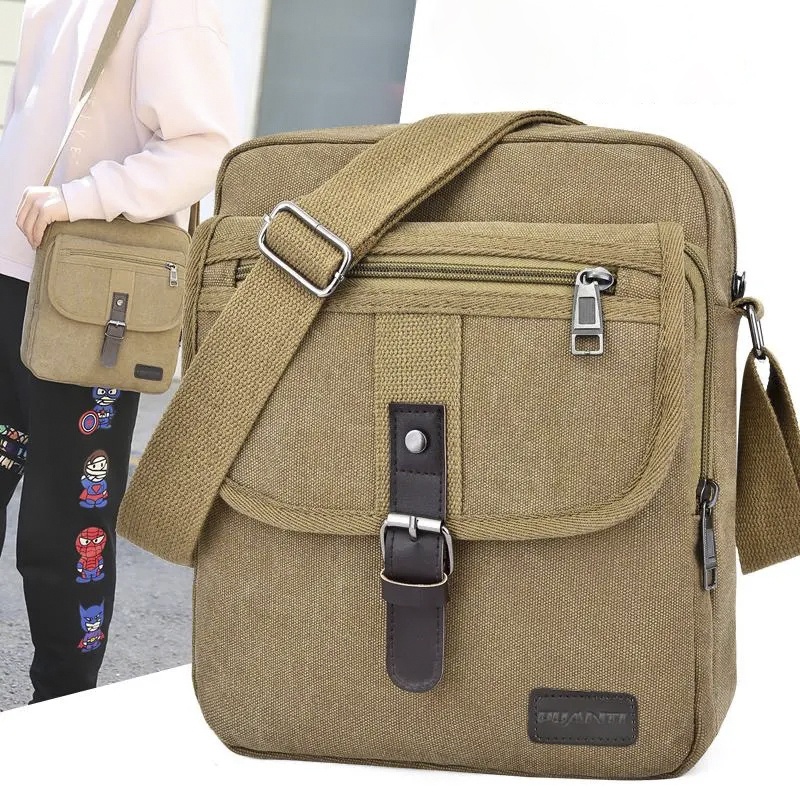 New messenger bag sling bag for Men fashion body Canvas Shoulder Chest Pack Crossbody Bag Casual