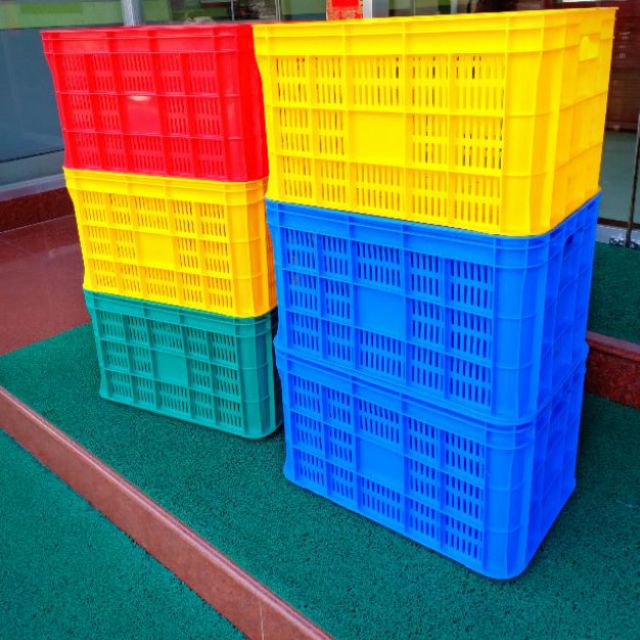 Fruit and Vegetable Crate Set of 3 pieces Heavy Duty Large Crate