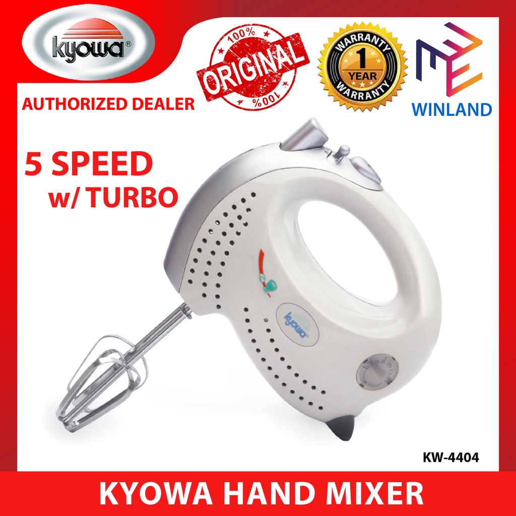 Kyowa Original Hand Mixer 5 Speed Setting with Turbo Control KW4404